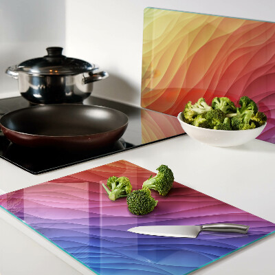 Schneidebrett Farbwellen