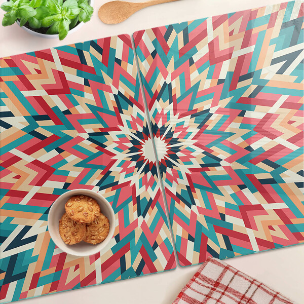 Schneidebrett Mehrfarbiges Mandala