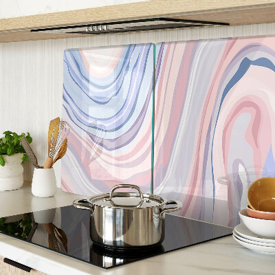 Schneidebrett mit marmoriertem Muster in Pastellfarben