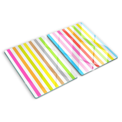 Schneidebrett Regenbogenfarbene Streifen