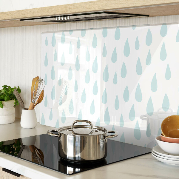 Glas schneidebrett Regentropfen