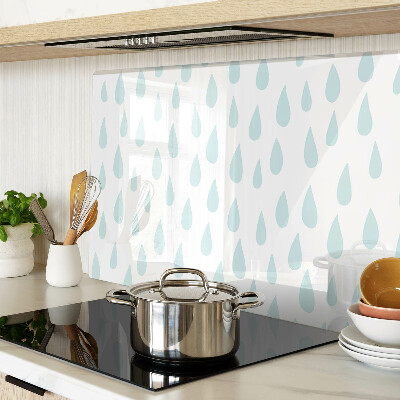 Glas schneidebrett Regentropfen