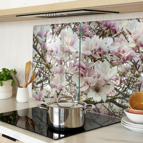 Schneidebrett Magnolienblüten