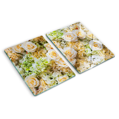 Schneidebrett Blumen in Pastelltönen