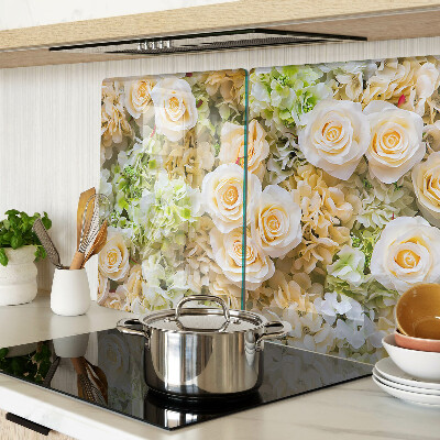 Schneidebrett Blumen in Pastelltönen