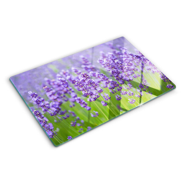 Schneidebrett Lavendelfeld