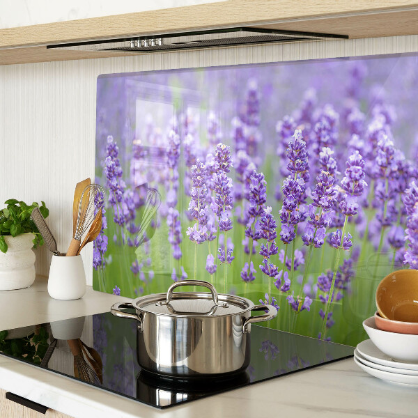 Schneidebrett Lavendelfeld