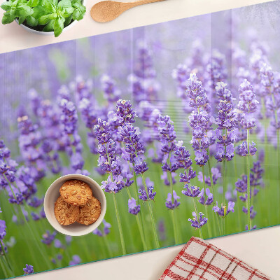 Schneidebrett Lavendelfeld