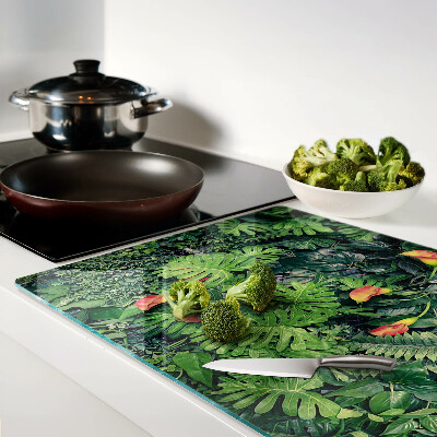 Schneidebrett Tropischer Dschungel mit Blumen