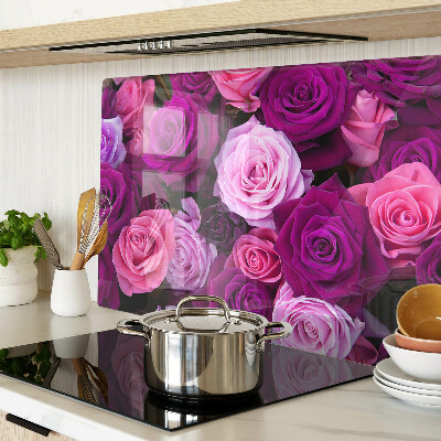 Glas schneidebrett Rosen in Rosatönen