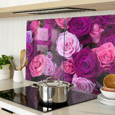 Glas schneidebrett Rosen in Rosatönen