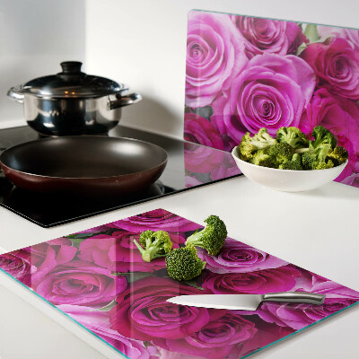 Schneidebrett Rosen in Rosatönen