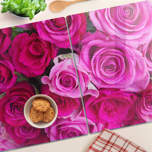 Schneidebrett Rosen in Rosatönen