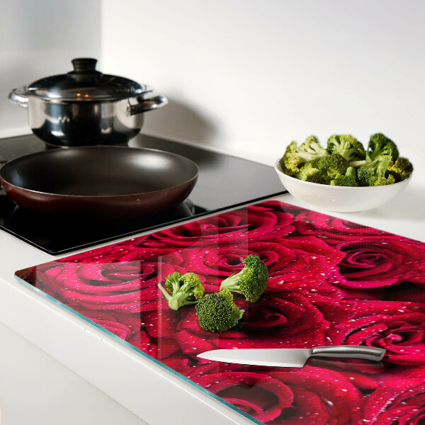 Schneidebrett Rosen in einem intensiven Rosa