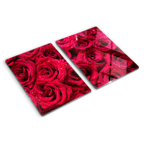 Schneidebrett Rosen in einem intensiven Rosa