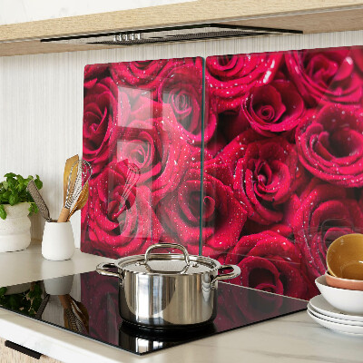 Schneidebrett Rosen in einem intensiven Rosa