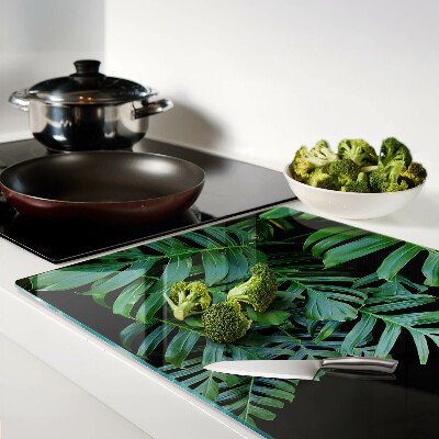 Glas schneidebrett Tropische Blätter