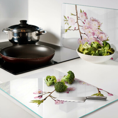 Schneidebrett mit Motiv »Frühlingskirschblüte«