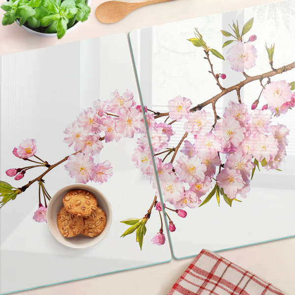 Schneidebrett mit Motiv »Frühlingskirschblüte«