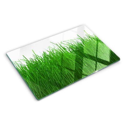 Schneidebrett mit Motiv „Gras in der Sonne“