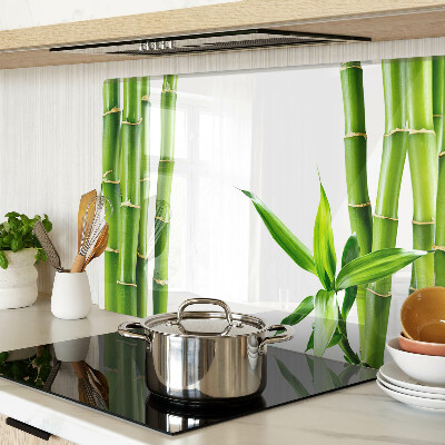Schneidebrett glas Bambus in Grüntönen