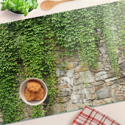 Glas schneidebrett Grüne Wand mit Moos