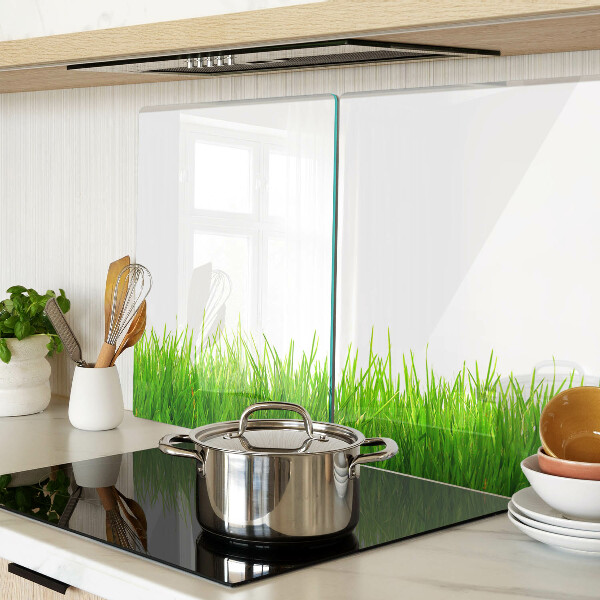 Glas-Schneidebrett mit Motiv grünes Gras