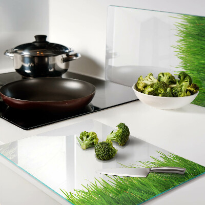 Glas schneidebrett Grünes Gras