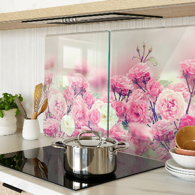 Schneidebrett Rosa Blumenmotiv