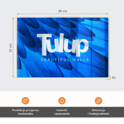 Schneidebrett glas Tropische Blumen und Blätter