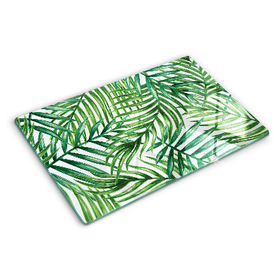 Schneidebrett Palmenblätter in Grüntönen