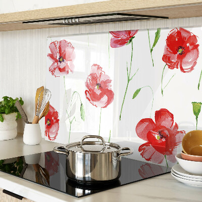 Schneidebrett Mohnblumenmuster mit Blumen