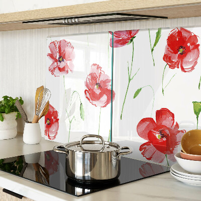 Schneidebrett Mohnblumenmuster mit Blumen