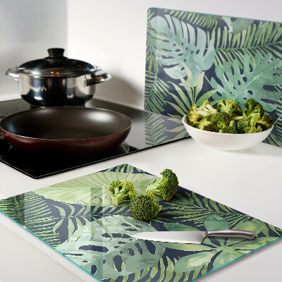 Schneidebrett glas Tropische Vegetation