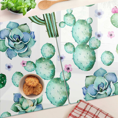 Schneidebrett Kakteen und Sukkulenten