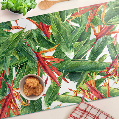 Schneidebrett glas Tropische Blätter und Blüten