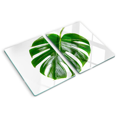 Glas schneidebrett Monstera-Blätter