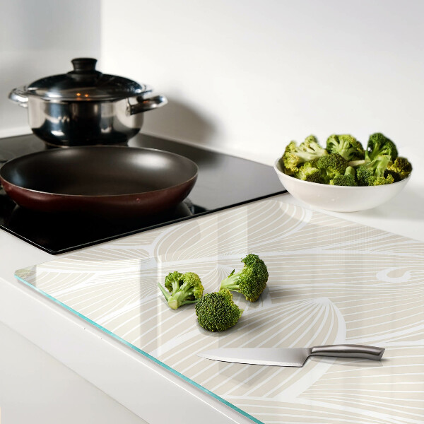 Schneidebrett Blätter in einem zarten Muster