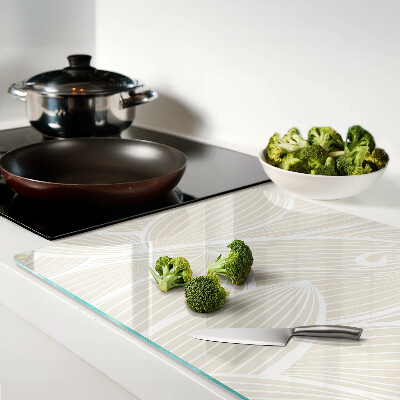 Schneidebrett Blätter in einem zarten Muster