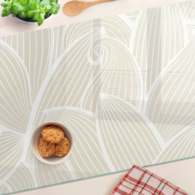 Schneidebrett Blätter in einem zarten Muster