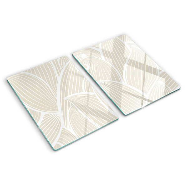 Schneidebrett Blätter in einem zarten Muster