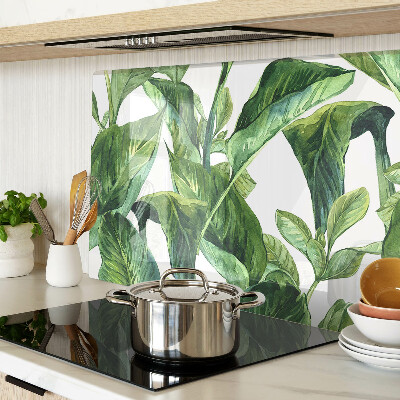 Schneidebrett mit Motiv tropischer Pflanzen