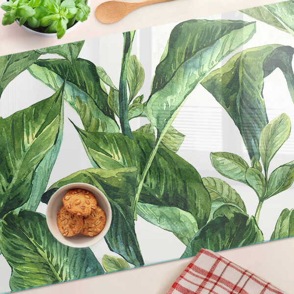 Schneidebrett Blätter tropischer Pflanzen