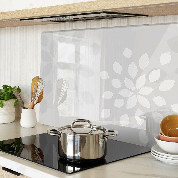 Glas schneidebrett Blumenmuster mit Blättern