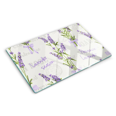 Schneidebrett Lavendel und provenzalische Inschriften