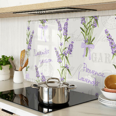 Schneidebrett Lavendel und provenzalische Inschriften