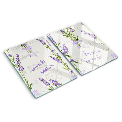 Schneidebrett Lavendel und provenzalische Inschriften
