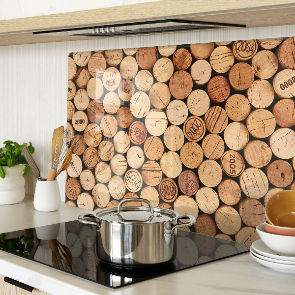 Schneidebrett glas Weinkorken