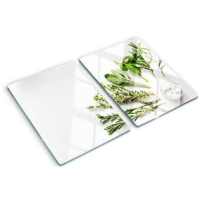 Schneidebrett mit Motiv Küchenkräuter