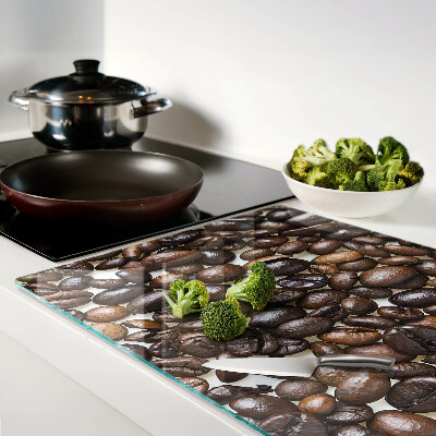 Schneidebrett Kaffeebohnen